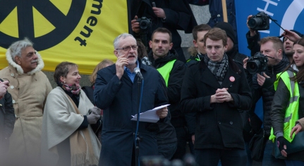 Labour Leader Jeremy Corbyn Joins Thousands in Trident Protest.